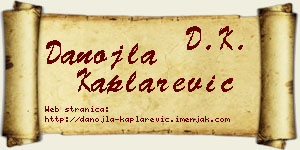Danojla Kaplarević vizit kartica